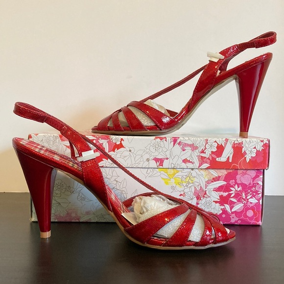 Chinese Laundry Open Toe Sling Back Heels - 7-1/2 - NIB - Picture 3 of 10